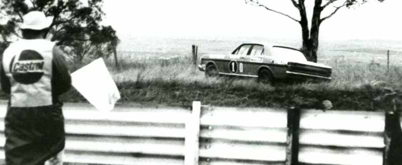 Peter: He finished up off the road, unharmed
