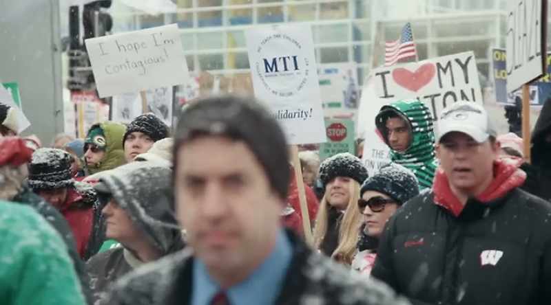 Peter: While the streets were full of people demonstrating