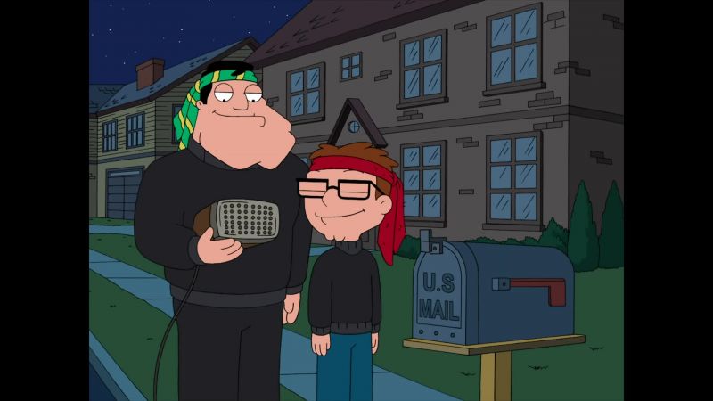 PHIL: You know what would be funny? Put the flag up