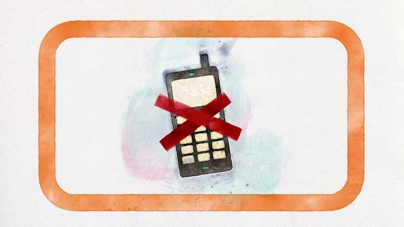 [phone buzzing]