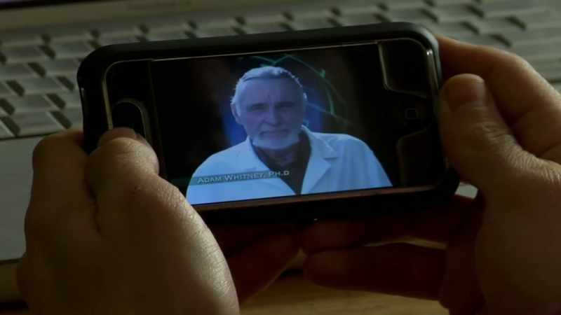 [phone buzzing]