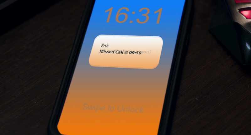 (phone notification)