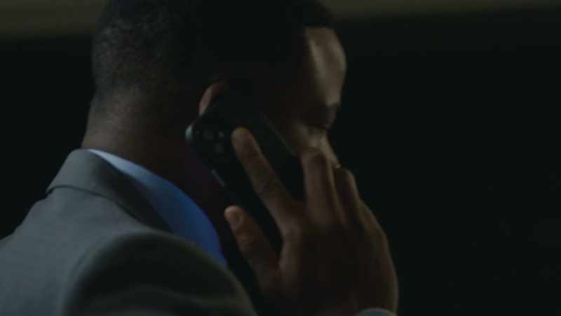 (phone rings) (suspenseful music)