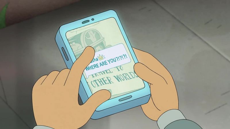 [phone vibrates]