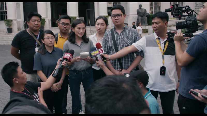 Physical presence in a newsworthy event