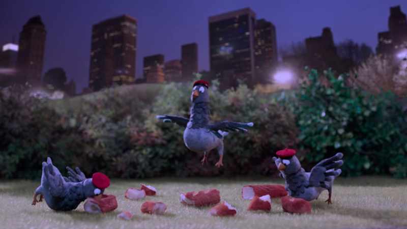 (pigeons cooing)