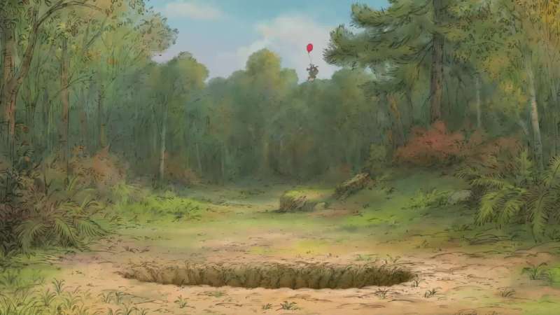 Piglet go to Christopher Robin's house