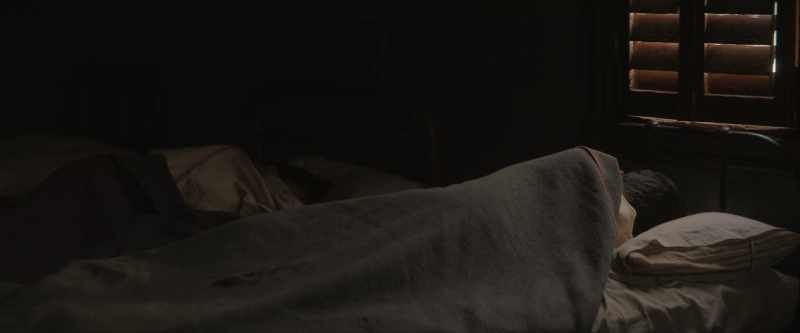 [pillow being hit]
