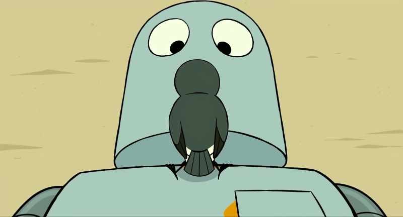[Pins clatter; Snowman, Penguin grunt greetings]