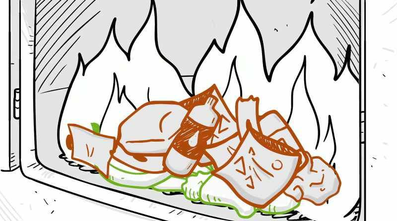Plastic burns and burns very well