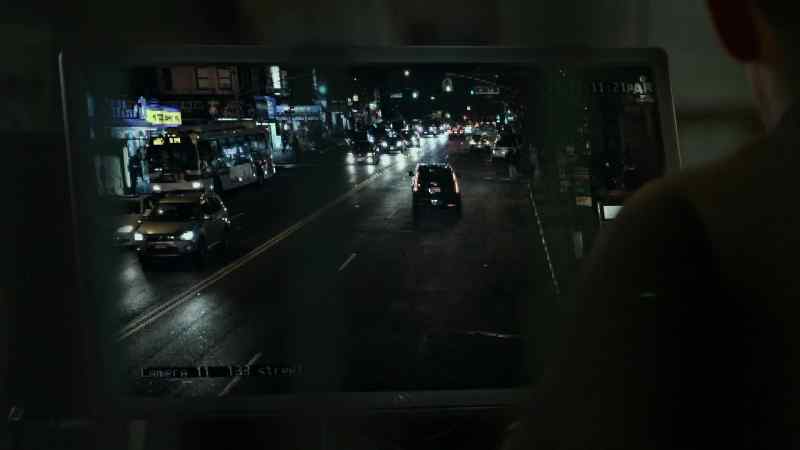 Plates are blurred. Closer traffic cam got knocked out