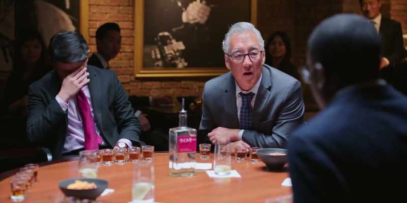 Play what? -[in Korean] A drinking game, Mr. Parker
