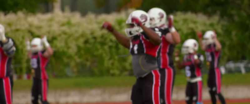 [players cheer]