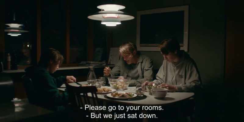 Please go to your rooms. - But we just sat down