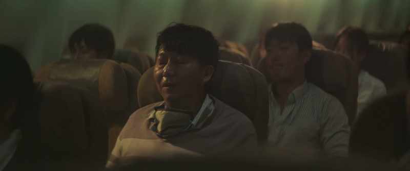 Please open the window blind and fasten your seatbelts