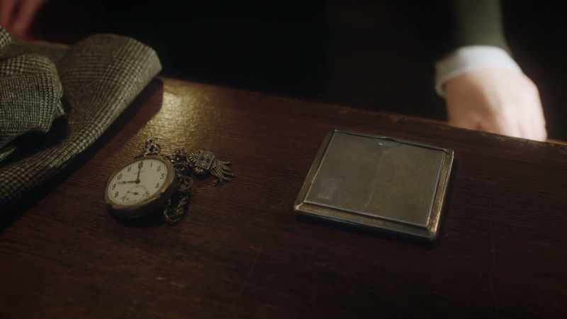 pocket watch, cigarette case