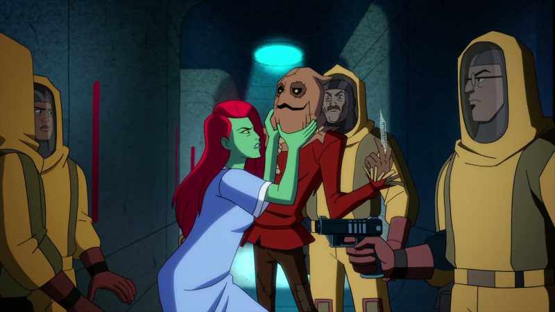 [Poison Ivy sighs] - [laughing maniacally]