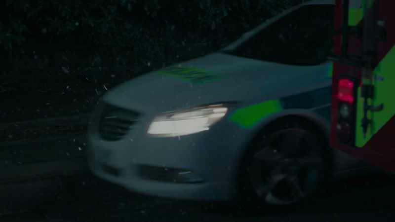 POLICE CAR SIREN BLARES