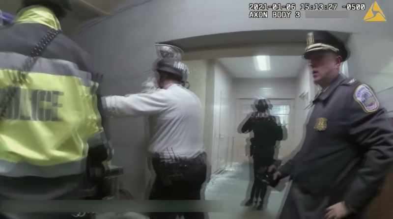 (police radio chatter)