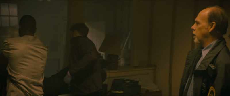[police radio chatter]