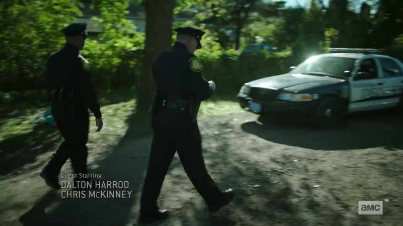 [Police radio chatter]