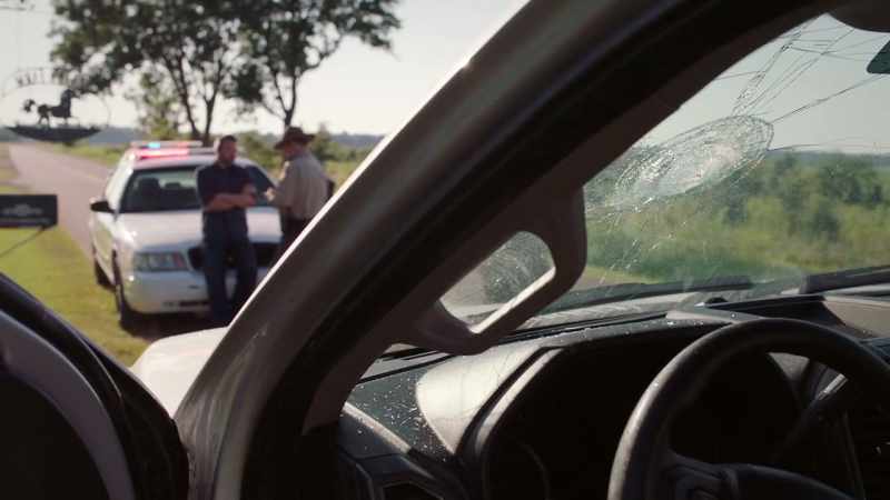 [police radio chatter]