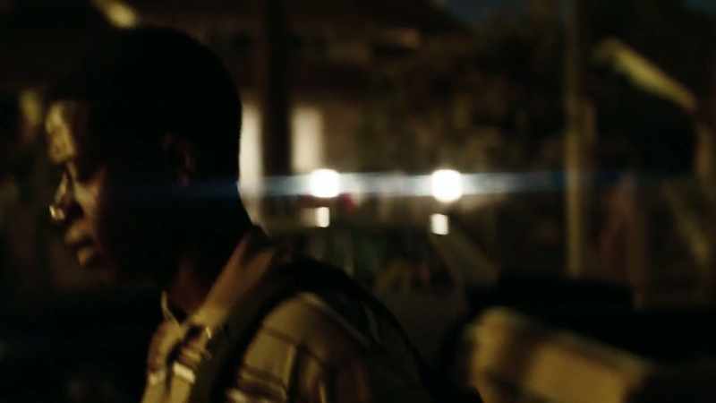 (police radio chatter)