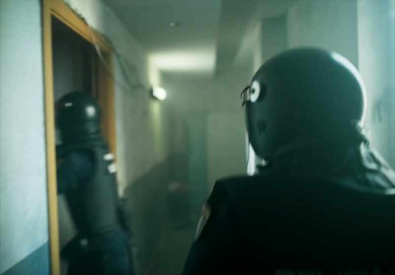 POLICEMAN: Open the door! -The homes were empty