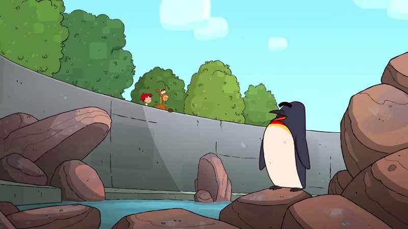 Pony, that's a penguin. - [squawks]