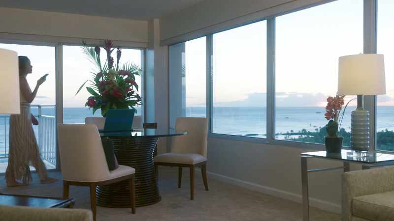 Positioned right on the crystal-blue coast