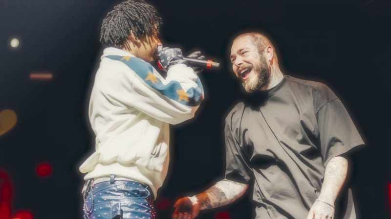 Post Malone continued collaborating with other artists, including