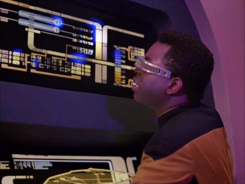 Power's back in transporter room three
