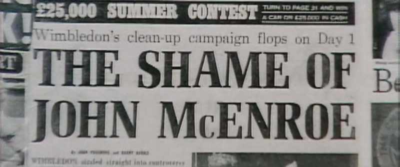 PRESENTER 2: The Wimbledon press got into a fracas