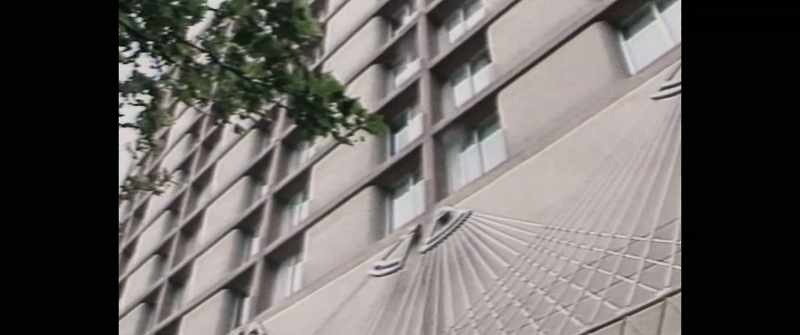 PRESENTER: The reporter found himself forced backwards over a sofa