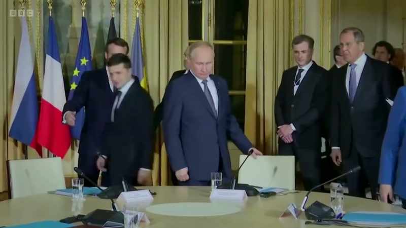 President Macron, he was trying to, sort of