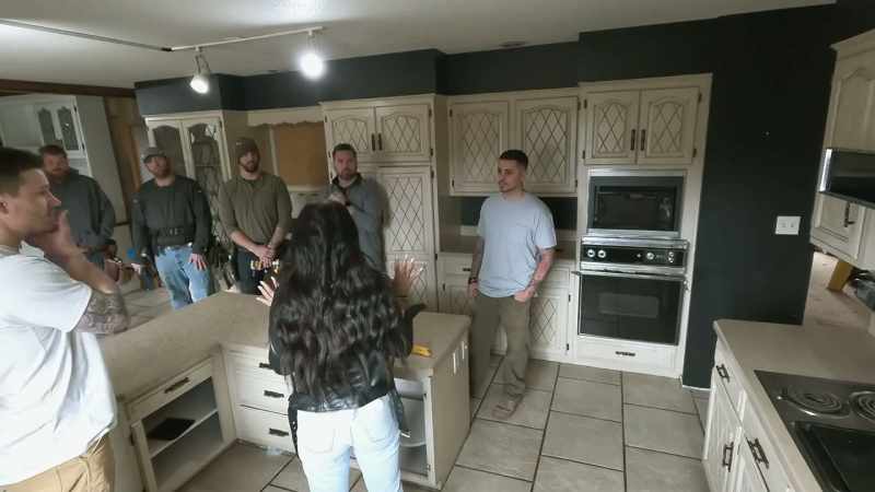 Pretty much everything's got to go besides the cabinets
