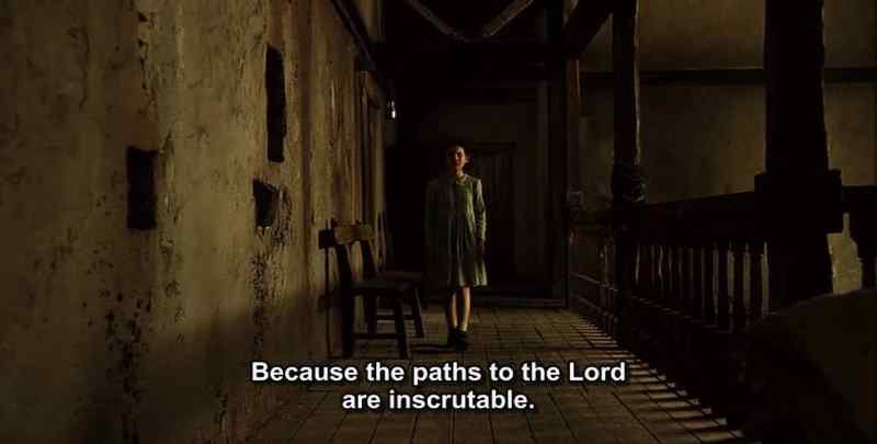 PRIEST Because the paths to the lord are inscrutable