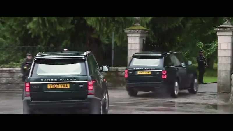 Prince William was driving the lead vehicle himself