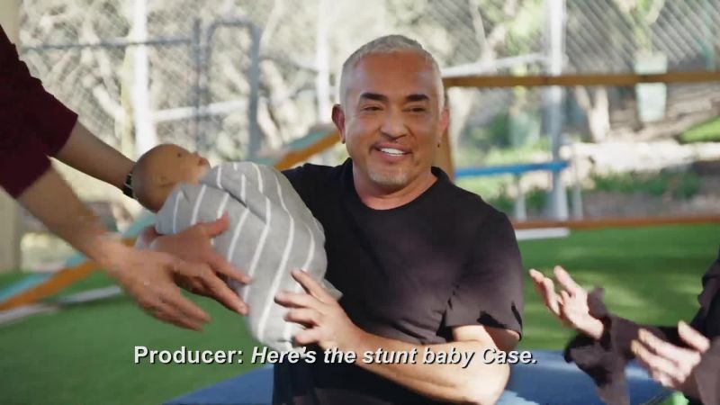 Producer: Here's the stunt baby Case