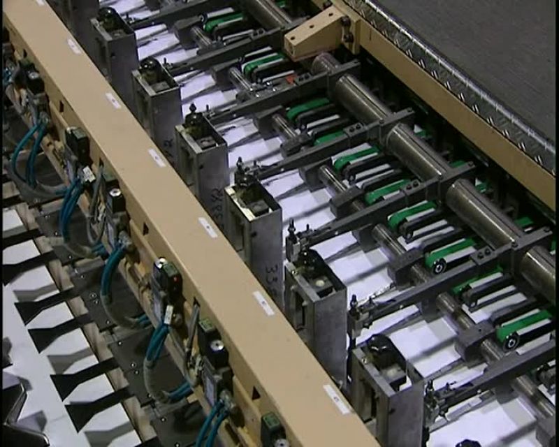PRODUCTION REACHES 55,000 SHEETS PER MINUTE