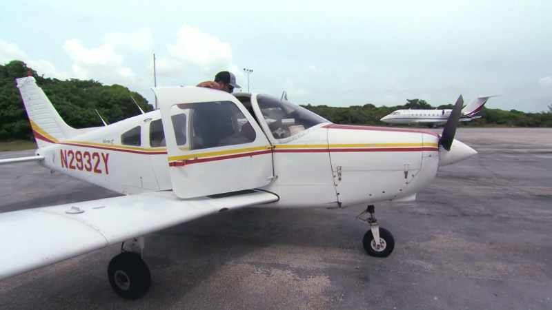 (propeller revving)
