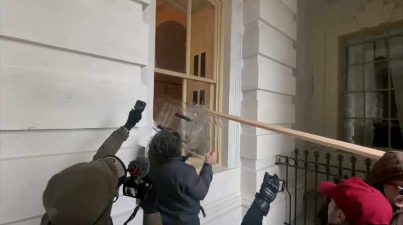 Protester (shouts): Go, go, go, go, go!