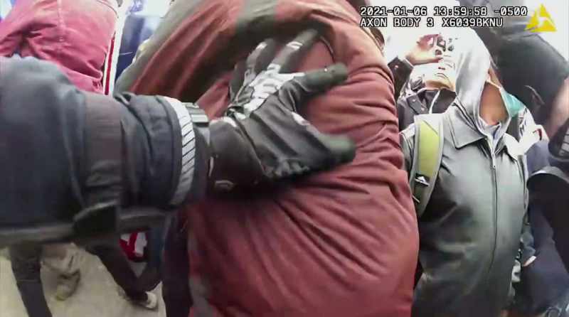 Protester: U.S.A! U.S.A! You fucking traitors!