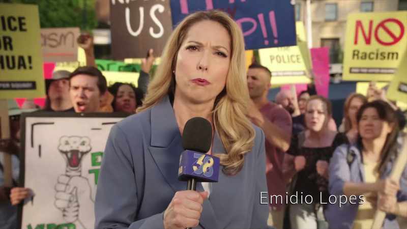 Protests, as you can see behind me