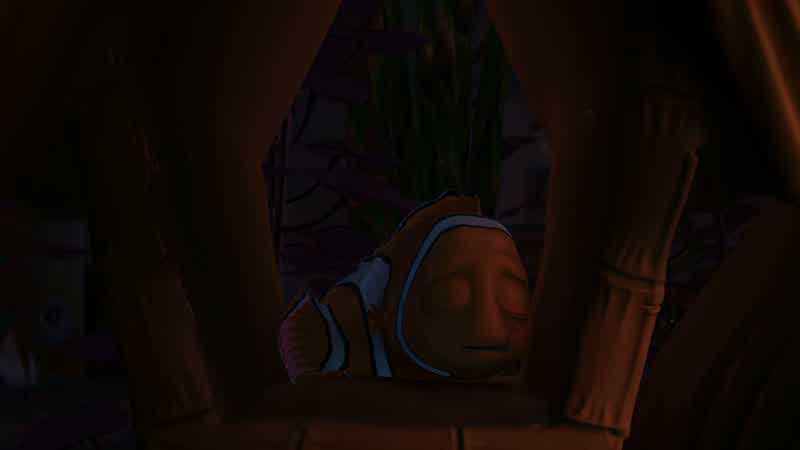 Psst. Nemo. Mmm... Nemo - Huh? - Suivez-moi. Follow me