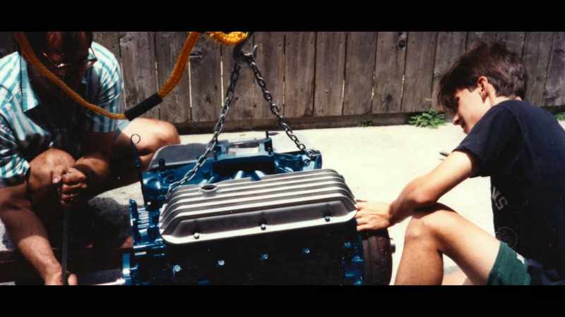 Pulled the motor out and worked on, uh, rebuilding the car