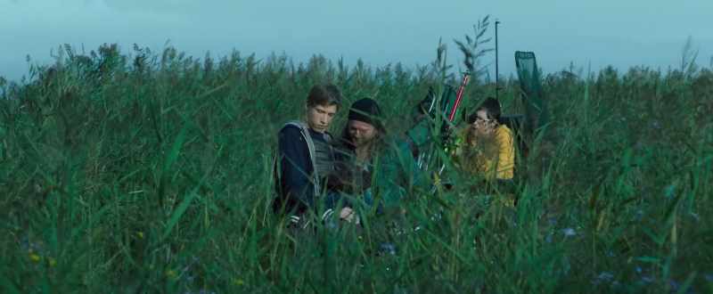 Pushing through reeds