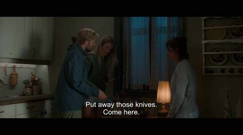 Put away those knives. Come here