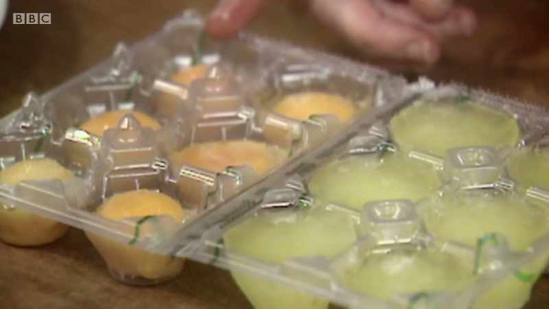 Put the whites this side and then when you do the yolks