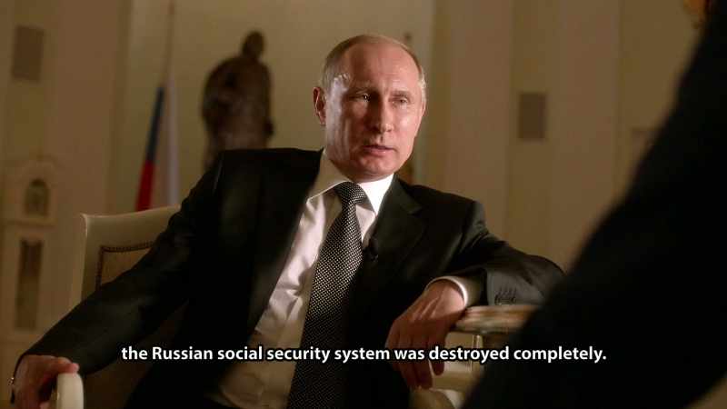 (Putin speaking)